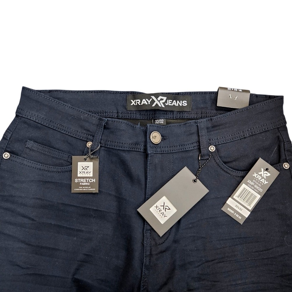 XRAY Jeans Denim Pants Mens 32x32 Navy New Stretch Slim Fit XMP-99020 - Picture 4 of 4